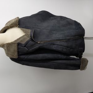 Legend London suede leather motorcycle-style jacket-sz 40